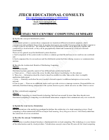 CIT421 NET-CENTRIC COMPUTING SUMMARY copy.pdf